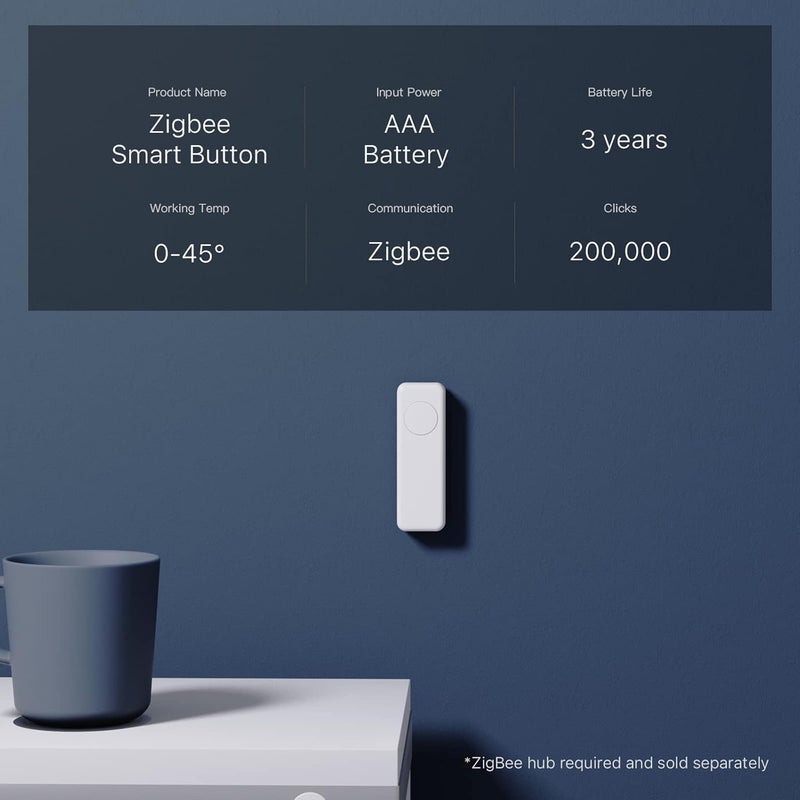 THIRDREALITY ZigBee Smart Button 4 Pack, 3-Way Remote Control, Require Zigbee hub, Work with SmartThings, Aeotec, Hubitat, Home Assistant, Third Reality Hub, Battery Included. - Image 3